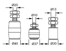 Top Rollers - Guides - Nylon Roller - Sliding Gates