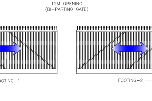 aluminium-Bi-parting-Gate